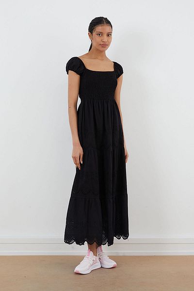 PAULMARK Sleeveless Lace Detailed Dress