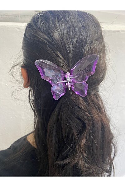 Melkady Aksesuar MelKady 447 - Cataramă cu zăvor de lux Fluture transparent