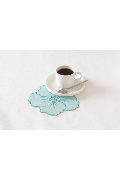 caka home design 4-Piece Cocktail Napkin with Flowers (Mixed Color)