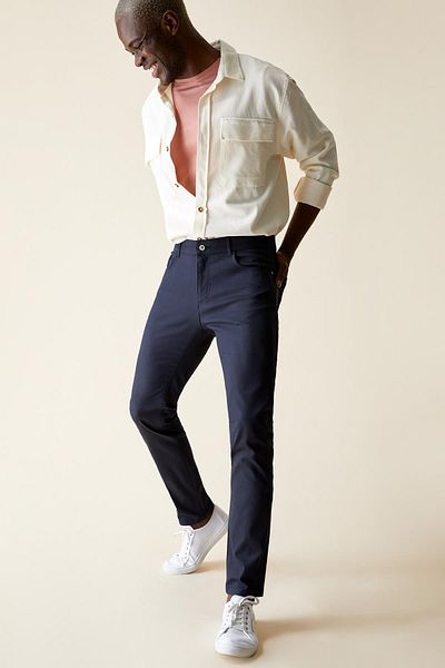 DeFacto Slim Fit Chino Canvas Trousers