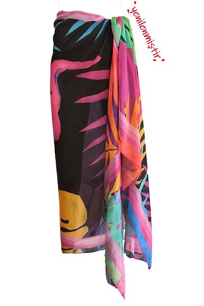 Bolder Pareo Elephant Pattern Pareo See Through Fabric