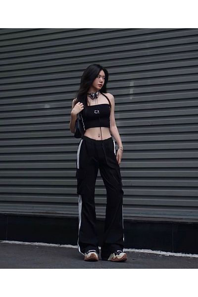 DENİKK Φούτερ Y2k Stripe Detail Cargo