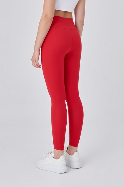 UP&FIT Push Up Soft High Waist Lifting Leggings Red