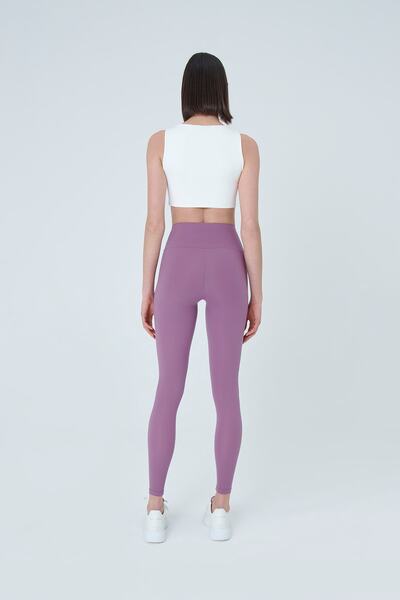 UP&FIT Push Up High Waist Control Κολάν ανοιχτό λιλά