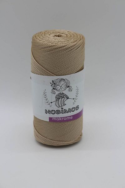 Hobimos 200 Gr 230 Mt Polyester Macrame Twine - Τσάντα, Καλάθι, Σφουγγαρίστρα, Σχοινί Supla 2mm