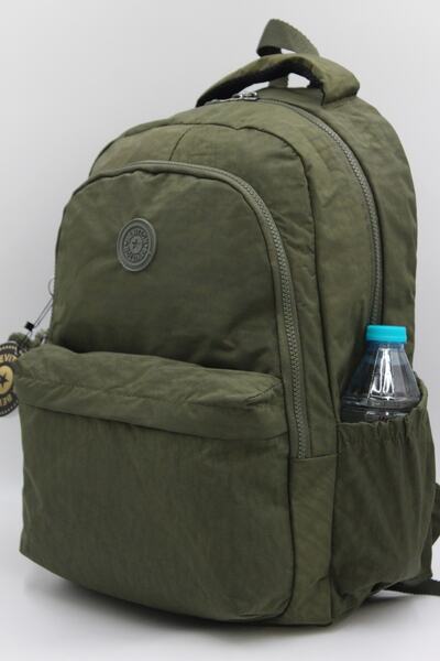 Bevitton Water Resistant Casual School Backpack Unisex School Bag 2200 Khaki