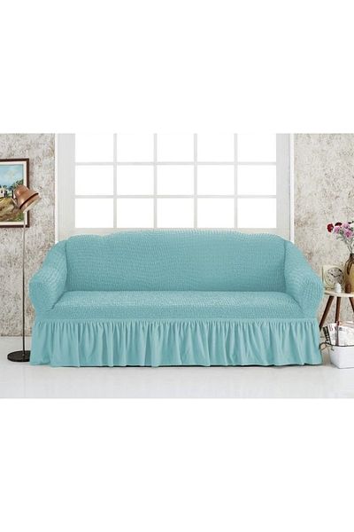 ÖZMAKAN 3 Seater Sofa, Sofa, Sofa Bed Cover, Sofa Cover 1 Piece Turquoise Color