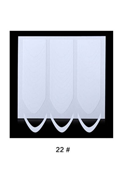 Beauty Box 1 Adet 22. Stil French Tırnak Oje Bandı, French Tırnak Sticker, Fr...