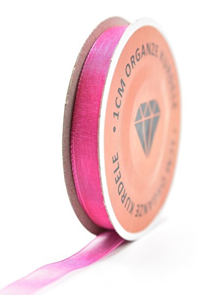 E Elmas Κορδέλα Φούξια Οργάντζα (1cm-20m)