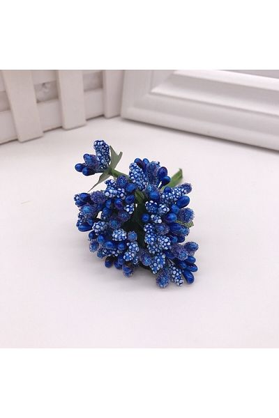 E Elmas Saks Blue Pitircik Cipso Flower – Διακόσμηση τεχνητών λουλουδιών, Στολίδι τραπεζιού, Φόντο