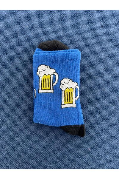 Touz Șosete unisex, albastre, pentru colegiu Sparkling Glass