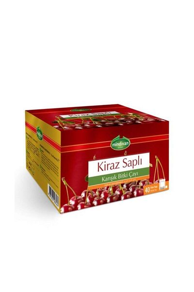 Mindivan Mixed Herbal Tea with Cherry Stalk (Form) 40 Pieces of Tea Bags (2 Pieces)