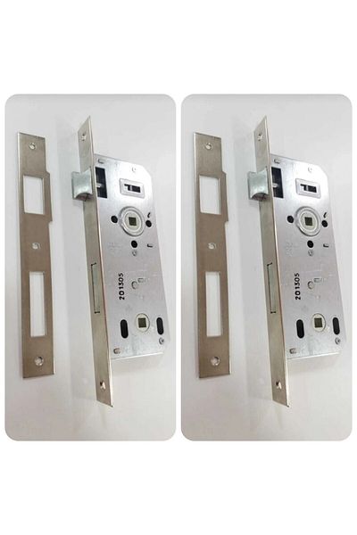 ARON ( 2 PIECES ) KALE LOCK 169R (WC BATHROOM) DOOR LOCK 40MM FLAT MIRROR NICKEL LOCK