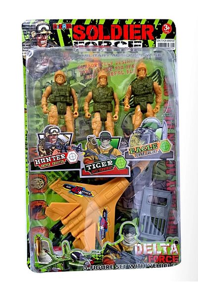 Bluoksweet مجموعة ألعاب للأولاد من Soldier Force Soldier Jet Hunter Eagle Tiger