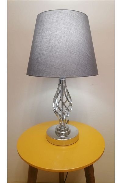 RİOLİGHT RETRO1 Rustic Vintage Chrome Body Sand - Lampholder Lampshade 1XE27
