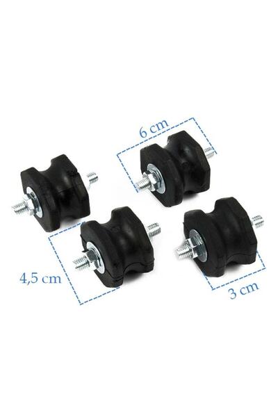 Ermiya Klima Konsol Titreşim Önleyici Takoz Lastiği 60x2 (4'lü Paket)