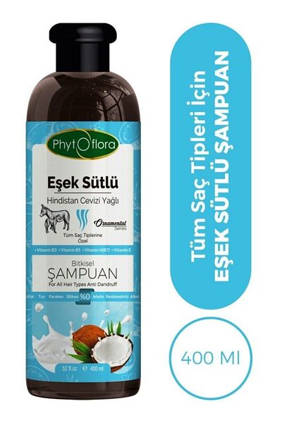 Phytoflora Anti-Dandruff Salt-Free Donkey Milk and Coconut Oil Herbal Shampoo