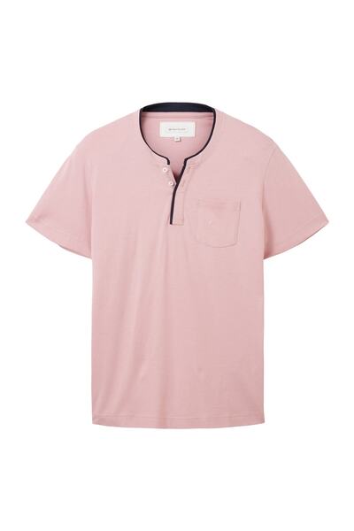 Tom Tailor T-Shirt Kurzarmshirt Henley