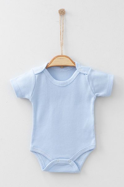 ADABEBEK Kurzärmliger Snapback-Bodysuit aus 100 % Baumwolle