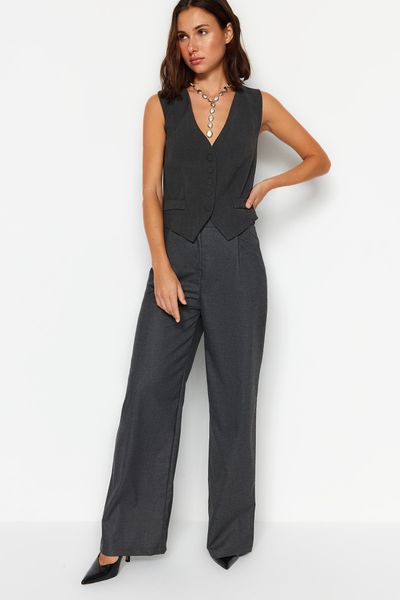 Trendyol Collection Stone Wide Leg/Wide Leg Woven Trousers