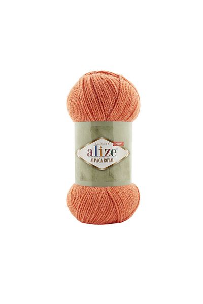 Alize Alpaca Royal New 692 Mango Hand Knitting Yarn 5 Pieces (5*100 Grams)