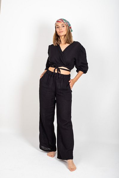 Botex Crop Top din muselină
