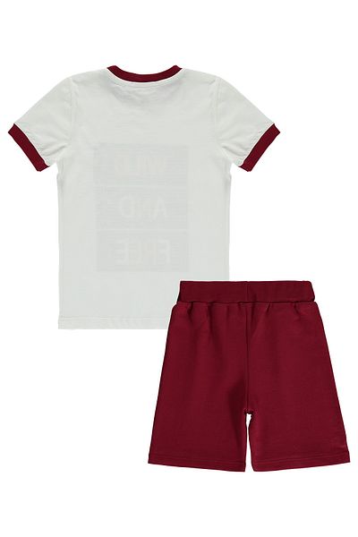 Civil Boys Boy's Shorts Suit 2-5 Years Claret Red