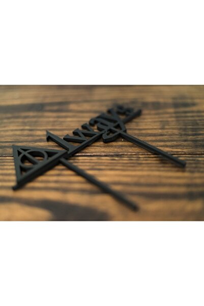 Rapithwin Always Harry Potter Pasta Üstü Süsü Siyah (3d Yazıcıda)