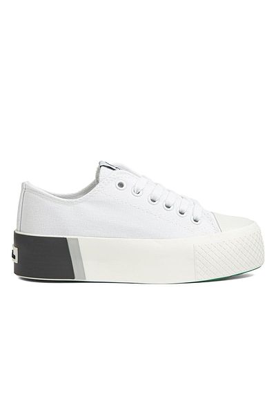 Benetton ®| BN-30941 - White Gray - Women's Sneakers