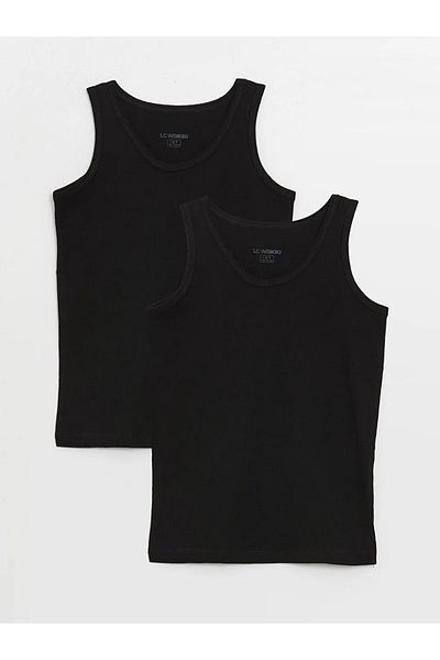LC Waikiki Boy's Crew Neck Basic Tank Top - Pack of 2