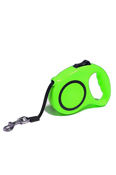 MUJGAN Makaralı Otomatik Köpek Tasması 5 Metre 1 Adet Yeşil