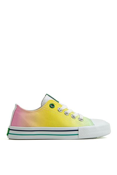 Benetton Yellow Girl's Sneakers Bn-30188