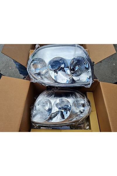 Depo Renault Clio 2 Mercekli Far Sağ ve Sol Taraf (Çift Optik) HB - Depo Marka