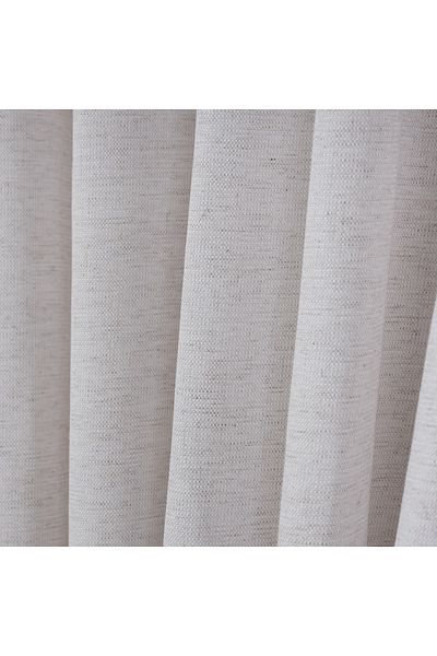 Belle Cose Linen Look Decorative Background Curtain Pleatless Planting Light Beige