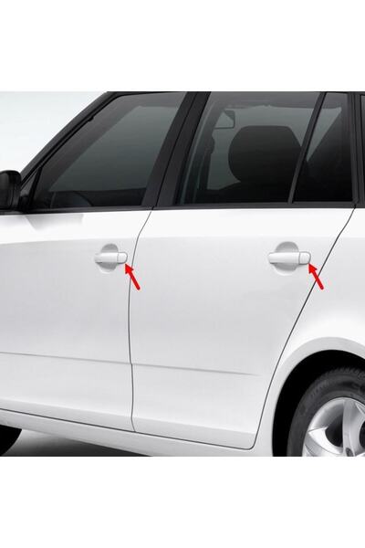 TOPRAN Skoda Fabia 1 2000-2008 Front Rear Compatible Exterior Door Handle Cover 3b4839879a