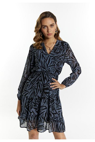 Faina Kleid mit Zebra-Print