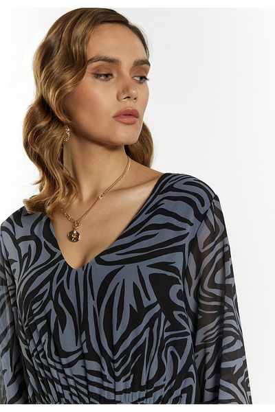 Faina Kleid mit Zebra-Print