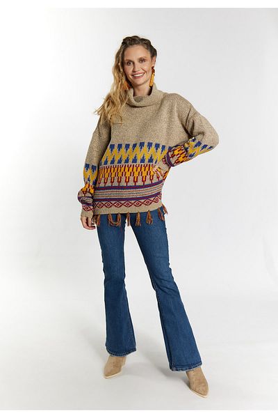 USHA FESTIVAL Strick Pullover carnea