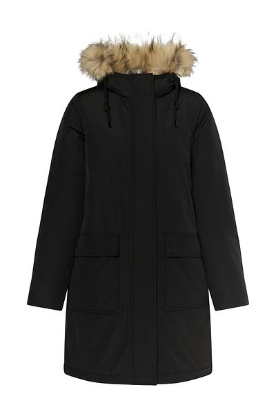 Dreimaster Klassik Winterparka mit Kunstfell ledkin