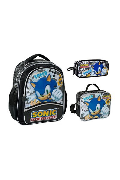 Famebag -Sonic Σχολική Τσάντα Πρωτοβάθμιας και Δευτεροβάθμιας Εκπαίδευσης-Σετ...