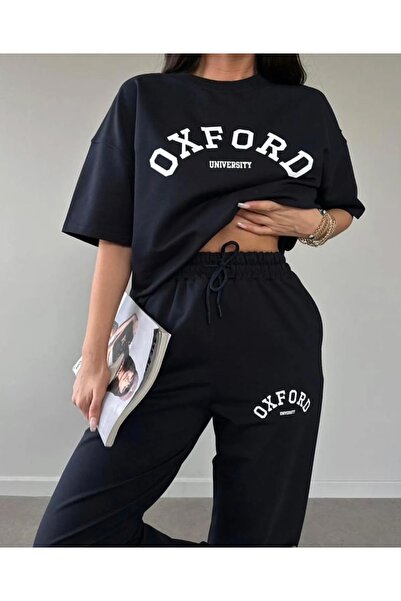 FAVORİST Set de trening din bumbac pieptănat cu mânecă scurtă