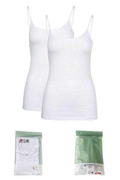 BSM Cureaua de frânghie din 2 piese pentru femei, din bumbac de înaltă calitate, Lycra Stretch Atlet