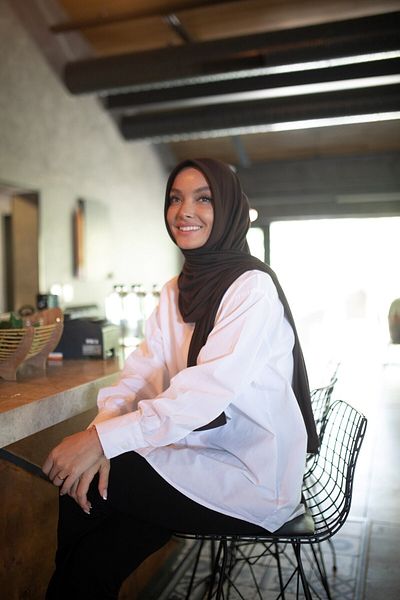 ELANS Combed Cotton Ready Practical Shawl Brown