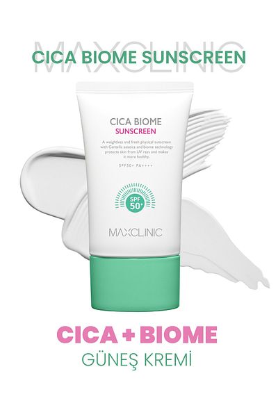 MAXCLINIC Sunscreen Containing Cica Biome Complex Cica Biome Sunscreen Spf50 Pa