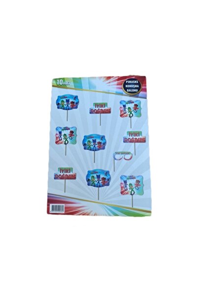 MFM Pj masks γενεθλίων μπαλόνι με ομιλία χειρός 10 τμχ