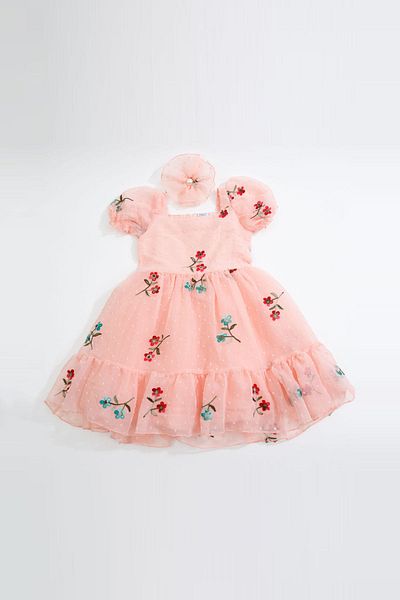 PAULMARK Girl's Flower Patterned Dress