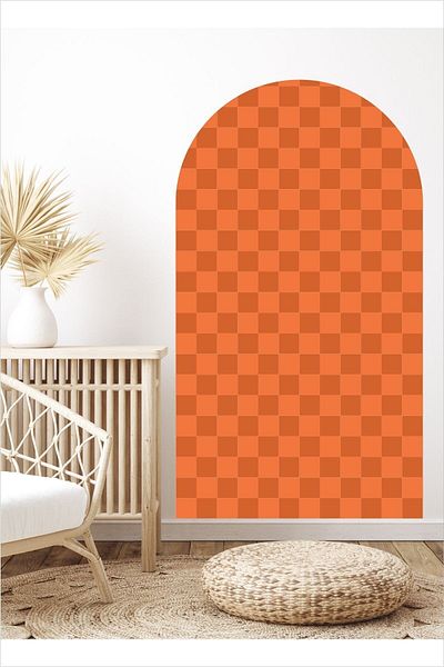 Piksel Grafik Mosaic Pattern Bohemian Oval Wall Sticker