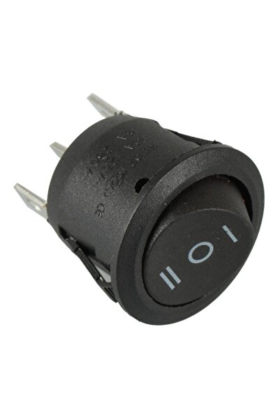 Genel Markalar 2 Adet Yuvarlak Çift Devre Açma Kapama Düğmesi Anahtarı 6a/250v