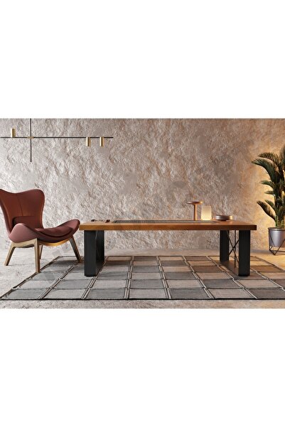 NT Concept Ntconcept Doi X Ayak Masif Ahşap Sehpa(75cm-100cm-h44cm)