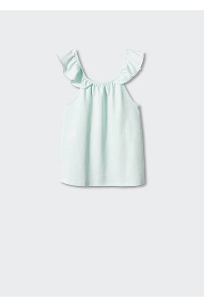 MANGO Kids Tricou Albastru Pentru Copii